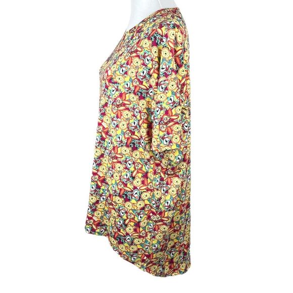 Lularoe Winnie the Pooh and Friends Irma Tunic Short Sleeve Shirt Yellow Small - Picture 4 of 7